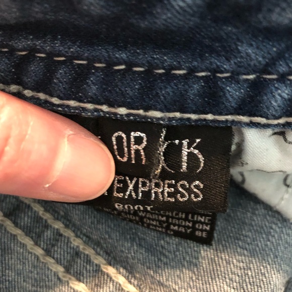 Express Rerock Boot Cut Jeans - Picture 6 of 7